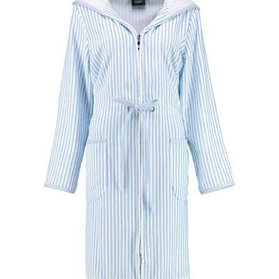 Szlafrok damski zapinany na zamek Cawö 6416-11 Blue 36-46
