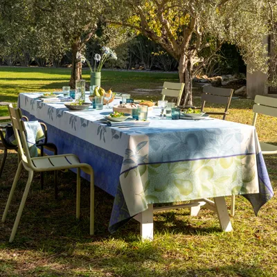 Obrus bawełniany Le Jacquard Français Arrière-Pays Cassis