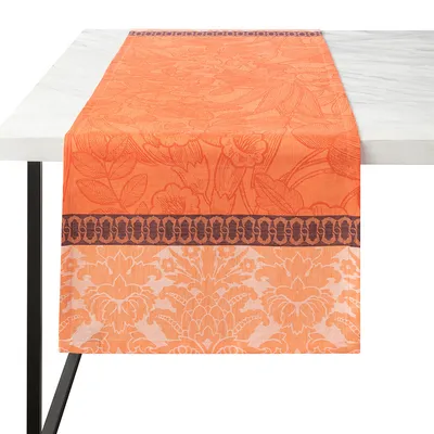 Bieżnik lnianyLe Jacquard Français Tropicale Goyave
