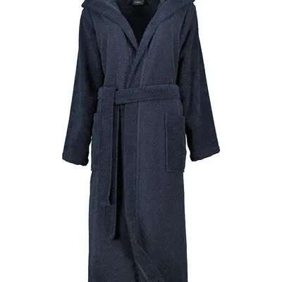 Szlafrok damski z kapturem Cawö 827-17 Blau XS-XL