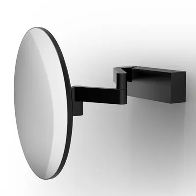 Lusterko kosmetyczne ścienne Decor Walther VISION R UNLIT 5X czarny mat