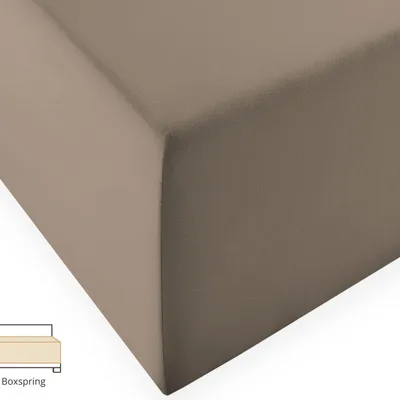 Prześcieradło na wysoki materac Fleuresse Comfort XL 1119-9042 Taupe