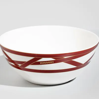 Miska do zupy Missoni Nastri Bordeaux, zestaw 6 szt.