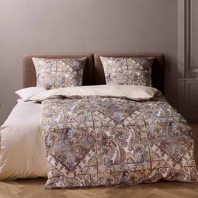 Pościel satyna szwajcarska Fleuresse Black Premium 534510-7 Silber