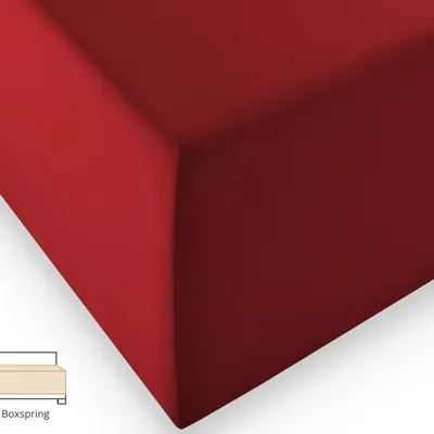 Prześcieradło na wysoki materac Fleuresse Comfort XL 1119-4580 Bordo