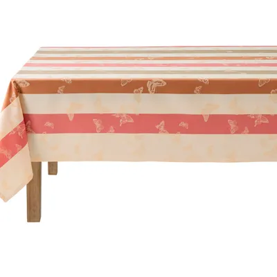 Obrus bawełniany Le Jacquard Français Bal Des Papillons Peche