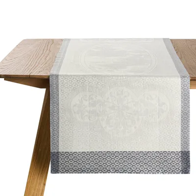 Bieżnik lniany Le Jacquard Français Évasion Céleste Carrare