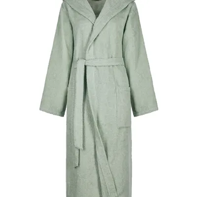 Szlafrok damski z kapturem Cawö 5223-450 Eukalyptus S-XL
