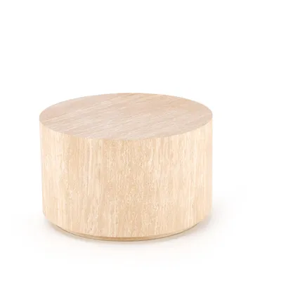 TRAVERTINO Ława Stolik kawowy Okrągły Trawertyn Nowoczesny fi.60cm