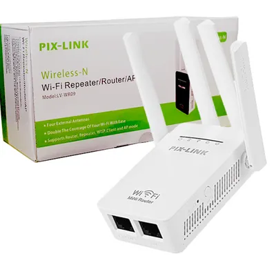 Wi-Fi Repeater Router PIX-LINK - White