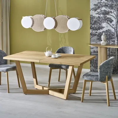MASSIVE 3 stół rozkładany 160-250x90x77 cm dąb naturalny 6-10 osobowy