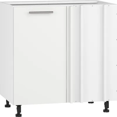 BELLA DN-100/82 szafka dolna narożna front: biały mat