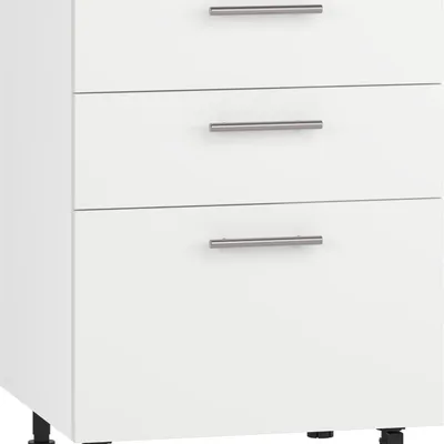 BELLA D3S-60/82 szafka dolna z szufladami, mechanizm Hettich front: biały mat