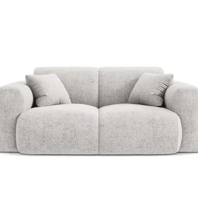 Sofa Theo 2-osobowa - tkanina Chenille - Jasny Szary Maison Heritage