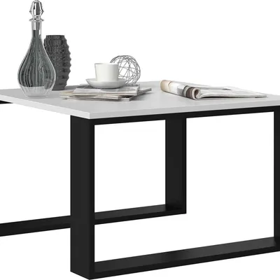 Ława prosta Modern MINI BIAŁY CZERŃ