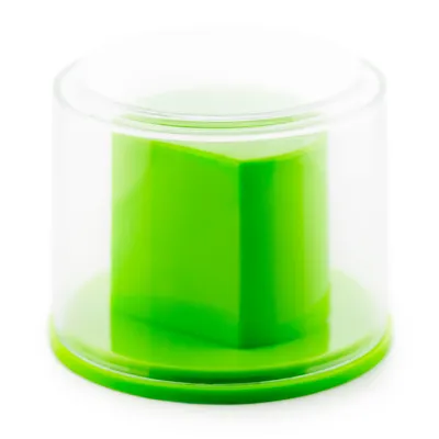 Prezentowe pudełko na zegarek - plastikowe zielone