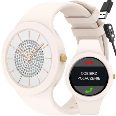 Smartwatch damski Gravity gt14-1 - rozmowy bluetooth, własne tarcze (sg026a)