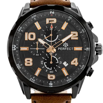 Zegarek męski Perfect ch05l - chronograf (zp353e) + box