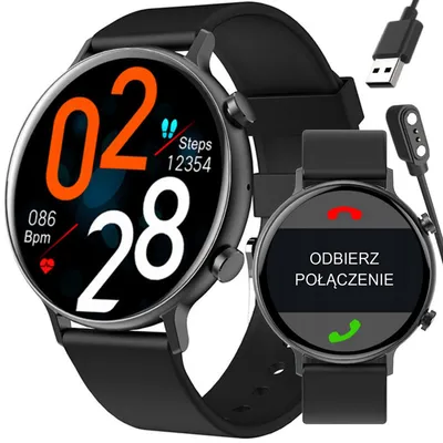 Smartwatch damski Rubicon rnce98 - wykonywanie połączeń, pulsoksymetr (sr043b)
