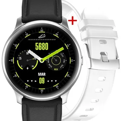 Smartwatch męski G. Rossi g.rswsf1-3c1-1 silver/black + dodatkowy pasek (sg003a)