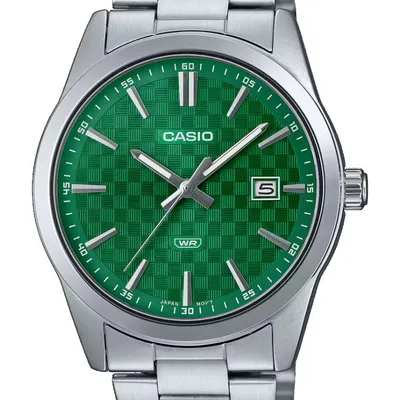 Zegarek męski Casio mtp-vd03d-3a1 green + box