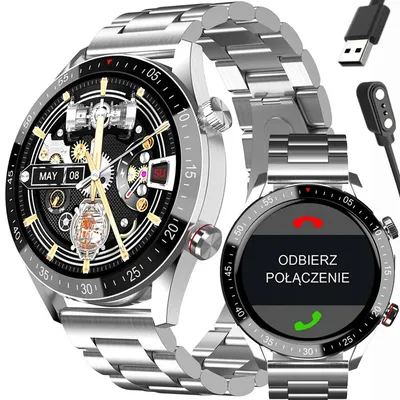 Smartwatch męski Gravity gt4-3 - wykonywanie połączeń, krokomierz (sg023c)