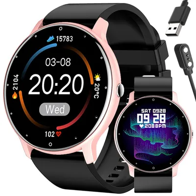 Smartwatch unisex Gravity gt1-2 pulsometr, własne tarcze (sg015b)