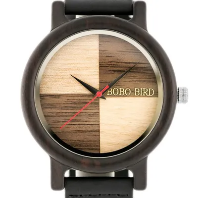 Zegarek męski drewniany bobobird (zx065a)