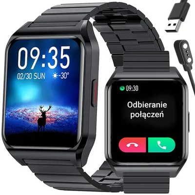 Smartwatch unisex Rubicon rnce89 - wykonywanie połączeń, własne tarcze (sr035c)