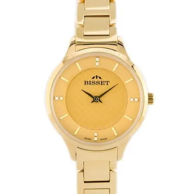 Zegarek damski Bisset bsbe45 - gold (zb551d)