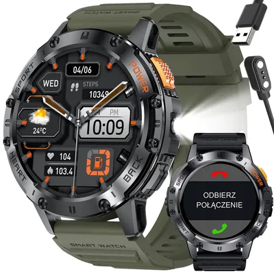 Smartwatch męski Gravity gt22-5 - amoled, dodatkowy pasek (sg030e)