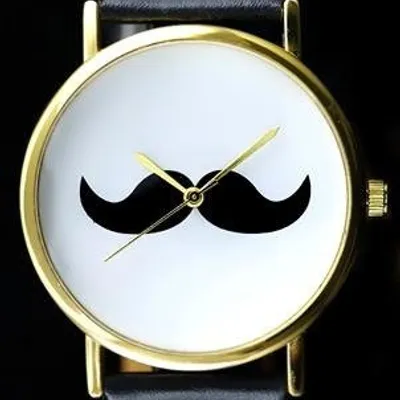 Zegarek damski mustache - wąsy - asox (zx548)