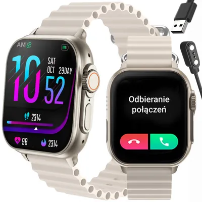 Smartwatch unisex Rubicon rncf17 - bluetooth call, ładowanie bezprzewodowe (sr059c)