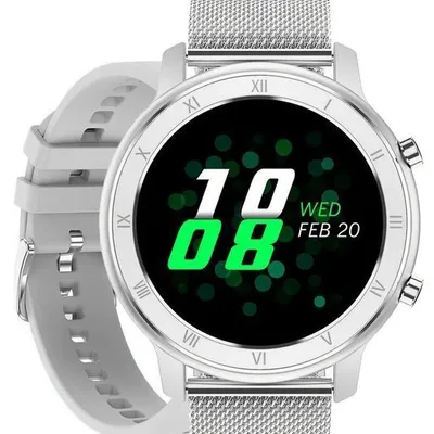 Smartwatch unisex Pacific 17-1 bransoleta - srebrna + dodatkowy pasek (sy010a)