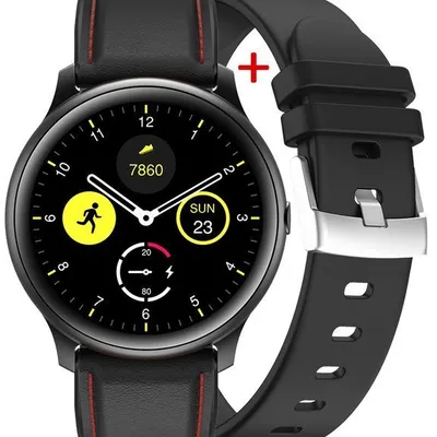 Smartwatch męski G. Rossi g.rswsf1-1a1-1 black + dodatkowy pasek (sg003e)