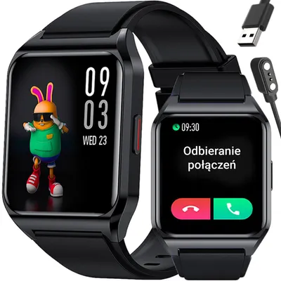 Smartwatch unisex Rubicon rnce89 - wykonywanie połączeń, własne tarcze (sr035i)