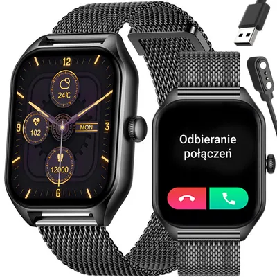 Smartwatch unisex Rubicon rncf03 - rozmowy bluetooth, always on display (sr049g)