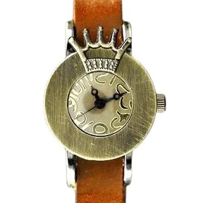 Zegarek damski tayma - retro punk 28 - camel (zx585e)