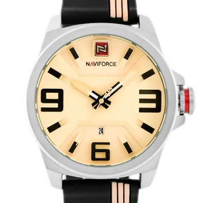 Zegarek męski Naviforce - nf9098 (zn045a) - beige/black