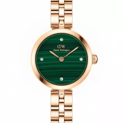 Zegarek damski Daniel Wellington elan lumine malachite rose gold 22mm dw00100721 + box (zw522c)