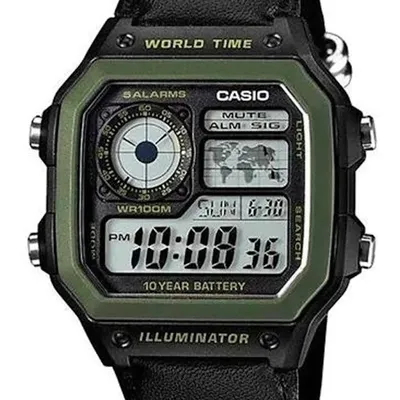 Zegarek męski Casio sports ae-1200whb-1b + box (zd146d)