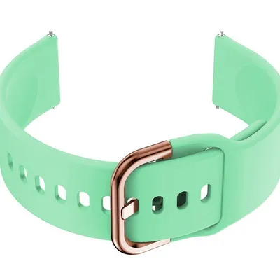 Pasek gumowy do smartwatch u01 - miętowy/rosegold - 20mm