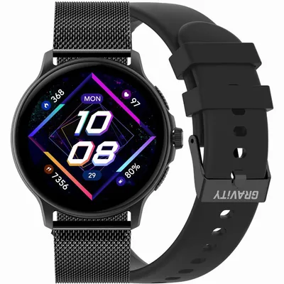 Smartwatch unisex Gravity gt12-1 - rozmowy bluetooth, dodatkowy pasek (sg035a)