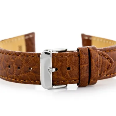 Pasek skórzany do zegarka w05xl brąz - 22mm