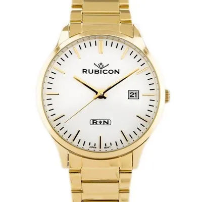 Zegarek męski Rubicon rndd60 (zr078c) - stalowy