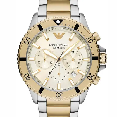 Zegarek męski Emporio Armani ar11606 two-tone chronograph + box
