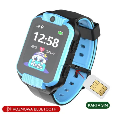 Smartwatch dziecięcy Pacific 32-2 kids - blue / black (sy028b)