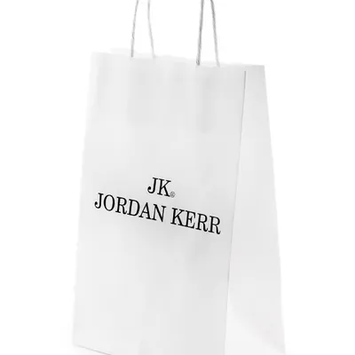 Torebka prezentowa - Jordan Kerr - biała papierowa