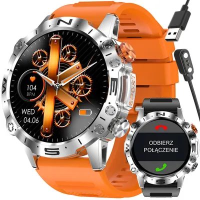 Smartwatch męski Gravity gt20-4 - amoled, dodatkowy pasek (sg024d)