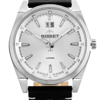 Zegarek męski Bisset bscf40 (zb095a) - szafirowe szkło